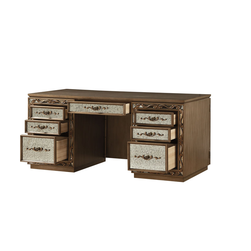 Bureau d'ordinateur avec huche Airica