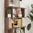 Set Of 2 Free Combination Bookcase Space Saving Corner Bookshelf 55Cm Plus 80Cm Length Dark Brown Color And Other 4 Colors For Option, 2 Bookcases Group L Shaped Bookcase X 1 + I Shaped Bookcase X 1-1430111649