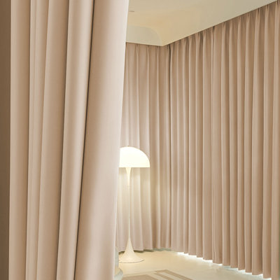 MEISIMANGSHA Rideaux occultant en tissu de haute précision à plis pincés, ensemble de 2 panneaux, bloquant la lumière de 70% à 90%, plusieurs couleurs et tailles disponibles pour le salon de la chambre à coucher