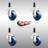 316SS Solid Polyurethane Swivel Expanding Stem Caster Set