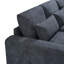 Grand canapé modulaire rembourré en plumes en L moderne, canapé convertible avec méridienne réversible pour le salon-942818600