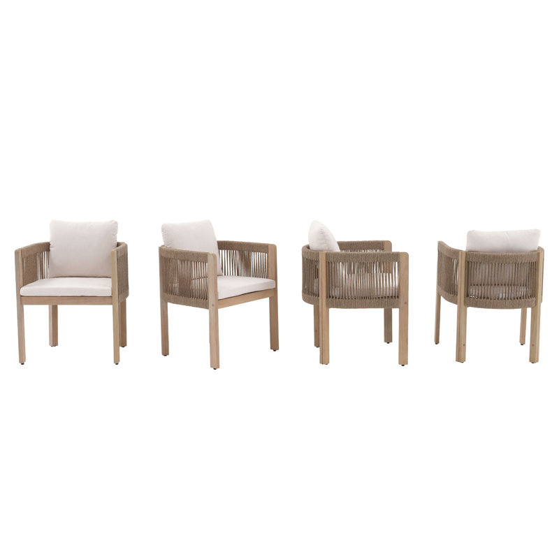 Chaise de patio d'extérieur avec coussins Coleon