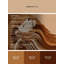 Tapis brun moderne et beige lavable à la machine Osazee Lion-1021593589