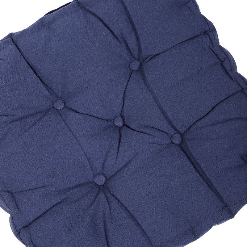 Square Chair Cushion with Handle, Blue