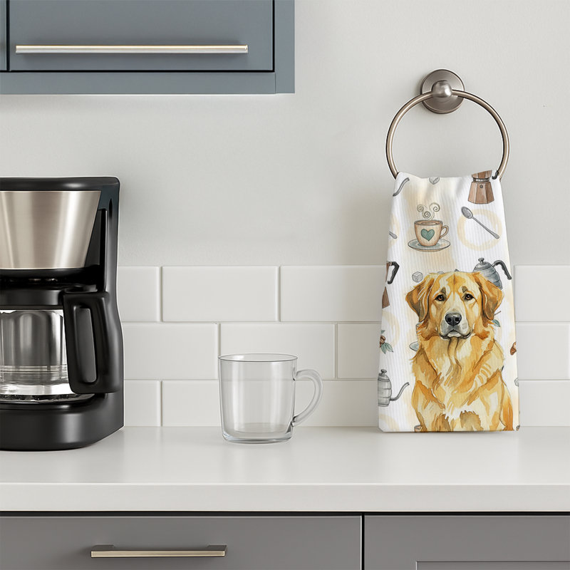 Serviette de cuisine Lion Bar Leonberger, Lion jaune Leonberger