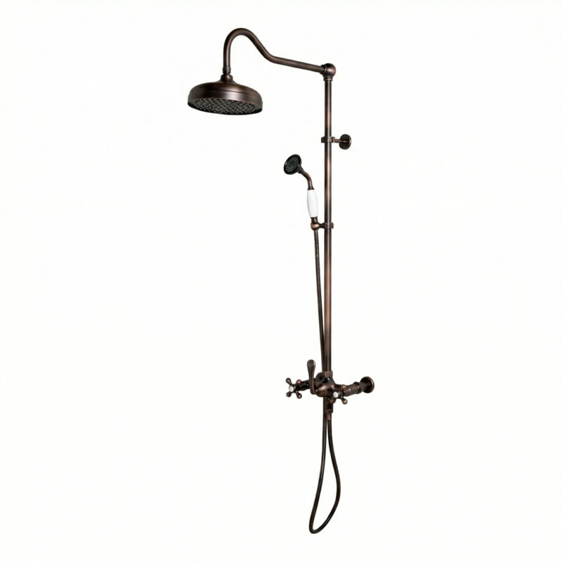 Exposed Shower System with Hand Shower (P1095) by Strom Living, Oil Rubbed Bronze