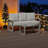 Modern Gray Lounge Set: All-Weather Aluminum Outdoor Sofa & Tempered Glass Coffee Table - Quick Assembly!-919343606