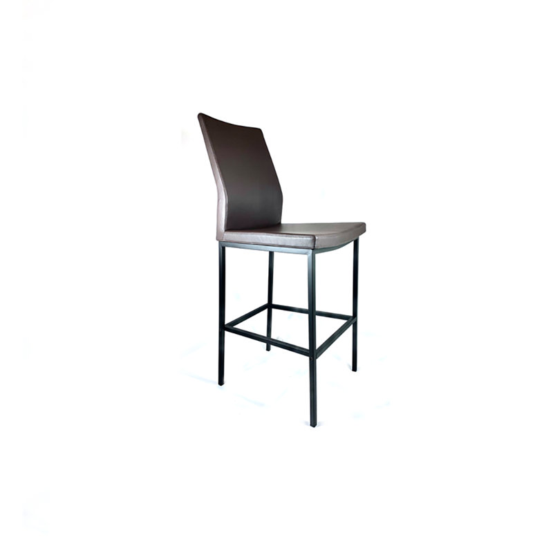 Tabouret Jocelyne, Noir, Tabouret de comptoir (hauteur de siège de 27 po), Blanc