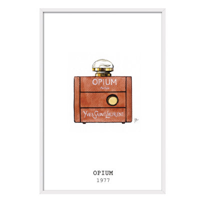 Objects Opium Parfum by Juan Carlos Arbex - Single Picture Frame Painting