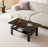 Nansi Glass Coffee Table, Living Room Table and Center table with 2-Tier Storage Shelves, Modern Design with Metal Legs-609384737-668251733