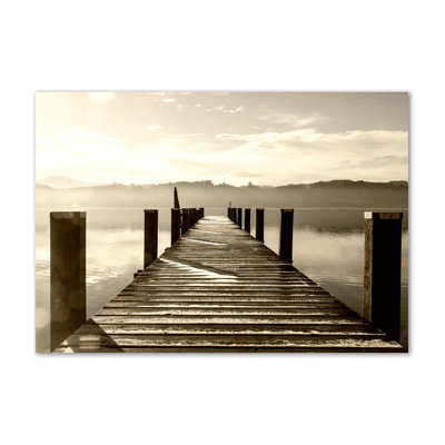 Wooden Pier - Wrapped Canvas Print