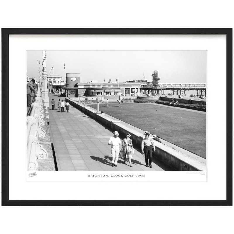 Brighton, Clock Golf C1955 by Francis Frith - Single Picture Frame Print, 45cm H x 60cm W x 2.3cm D