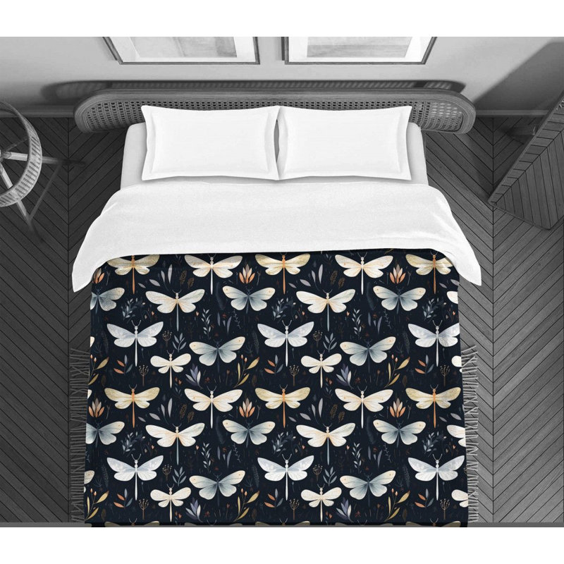 Night Dragonfly Bedding, Queen Comforter