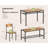 Tamajah 4 - Person Four Leg Dining Set-211045686