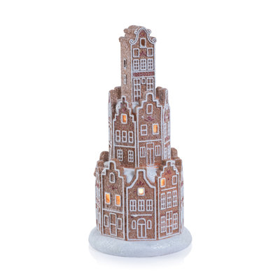 LED Holiday Gingerbread Houses