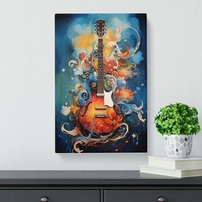 Guitar Symbolism Art No.2 - Wrapped Canvas