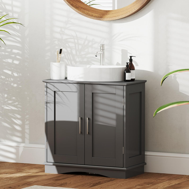 Freestanding Under Sink Cabinet, Grey