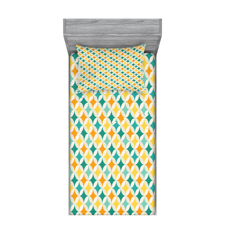 Microfiber Geometric Sheet Set
