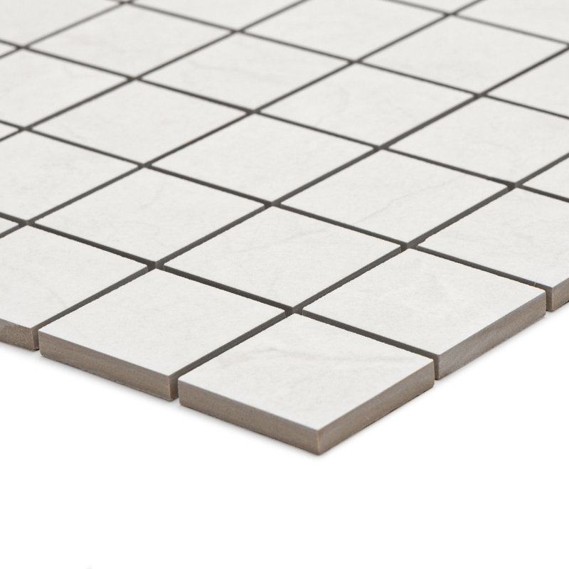 Carrelage mosaïque en porcelaine mat Cordoba Soft 5 x 5 cm pour planchers et murs