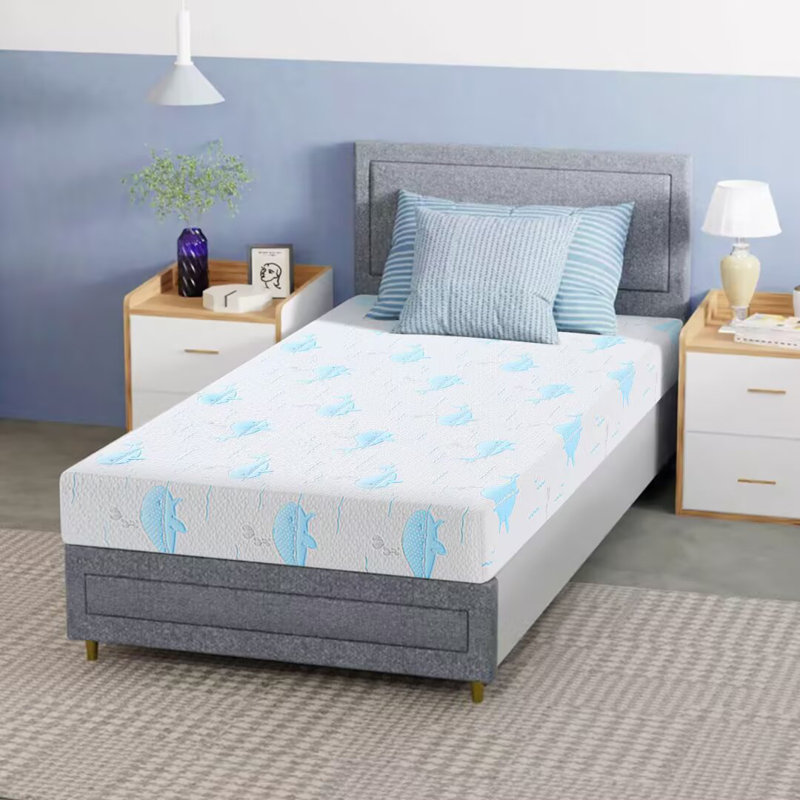 Firm Gel Infused Memory Foam Mattress, Twin XL, 6"