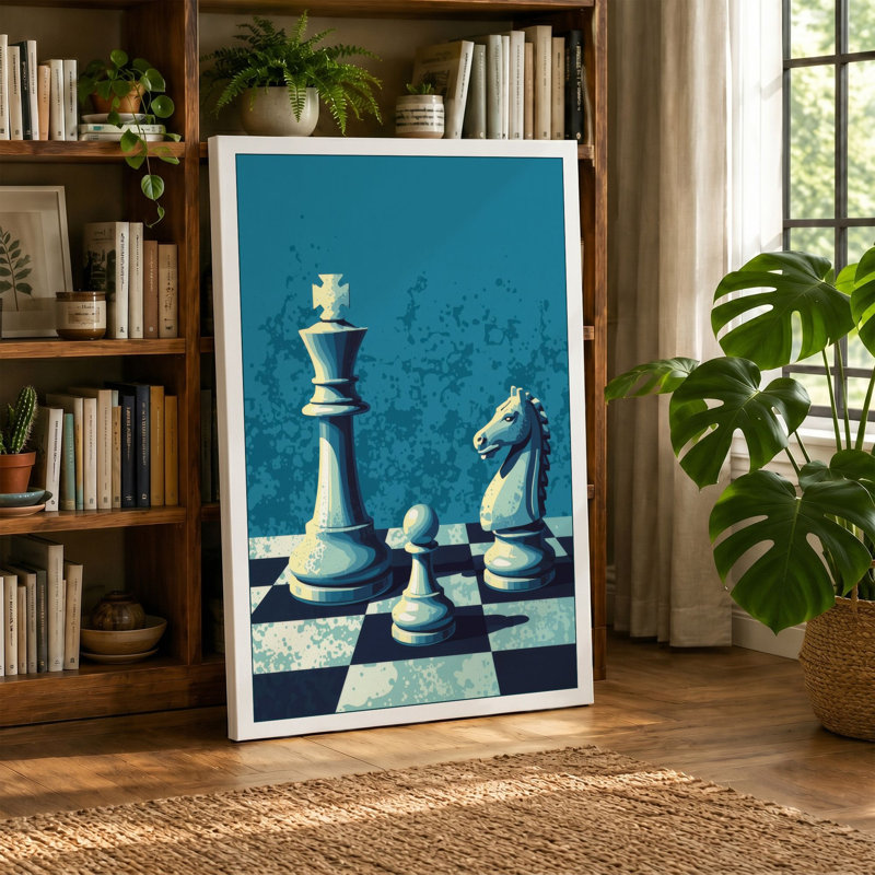 Queen's Last Stand Modern - Wrapped Canvas, 18x12 - 45.7 x 30.5 cm, Sage Border