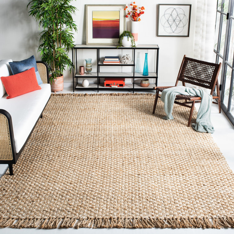 Seiber Natural Fiber Flat Weave Jute Solid Color Rug
