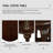 Cherry Wood Coloured Living Room Coffee Table Three Piece Set | Tea Table+double-sided Table Combination, Suitable For Small Spaces Such As Offices, Living Rooms, Apartments, Etc., Easy To Assemble