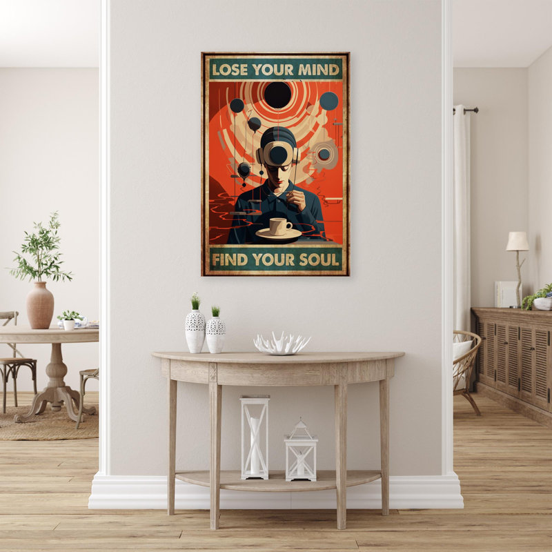 «Music Lose Your Mind» sur toile, H 20 po x l 16 po x P 1,25 po