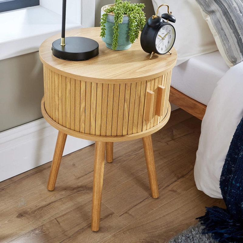 Chahna 45cm W Manufactured Wood Bedside Table