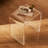 Acrylic End Table, 2 pcs C-Shaped Lucite Side Tables, Snack used in Living Room, Clear Acrylic Side Table for Drink, Food, Bedroom, and Study