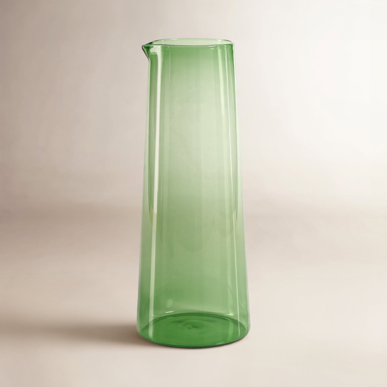 Bruce Glass Pitcher, Green