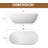 Tangent 59 inch Solid Surface Stone Freestanding Soaking Bathtub