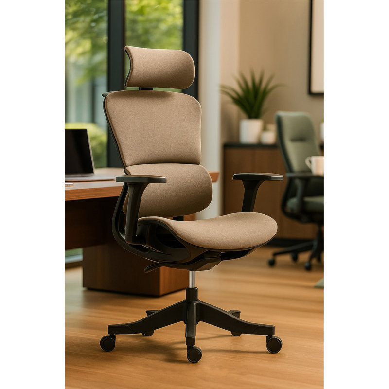 High Back Mesh Office Chair:8365HP-BR, Brown