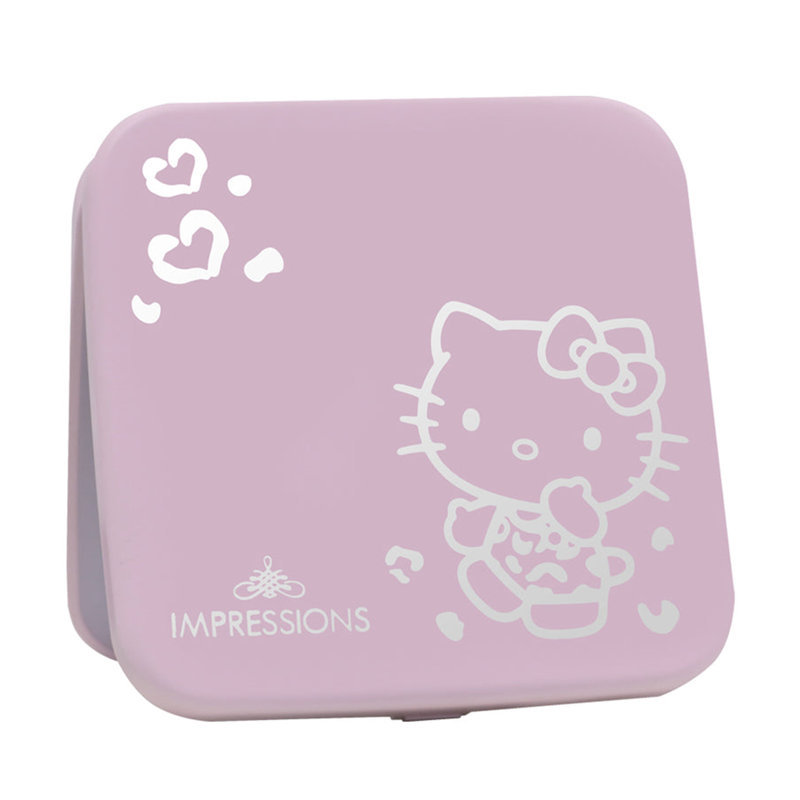 Miroir compact super lumineux avec capteur tactile pour un grossissement réglable de 2, Pink