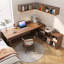 Bureau d'angle moderne et simple en forme de L-271232777-271232773