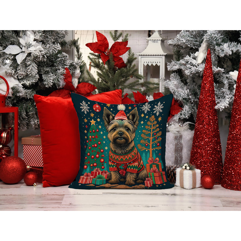  Coussin décoratif intérieur / extérieur en polyester Autre / Sans motif, 14 po x 14 po