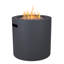Table de foyer d'extérieur au propane en acier 24 po avec réservoir de rangement caché Aegean par Real Flame-95635478