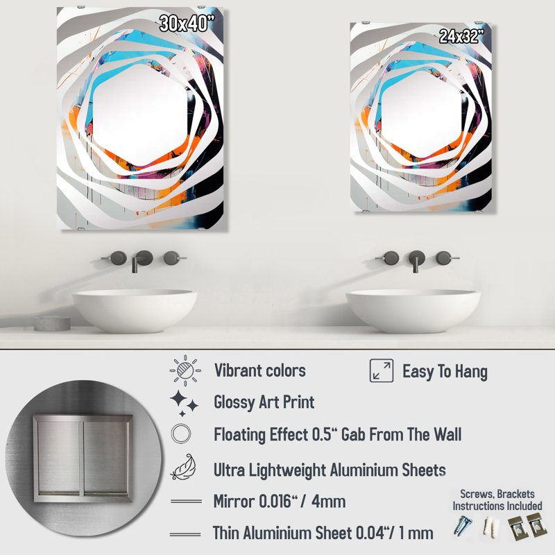 Tormey Rectangle Mirror, 32" x 24"