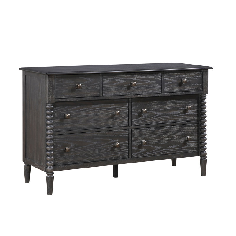 Commode élégante à sept tiroirs avec miroir