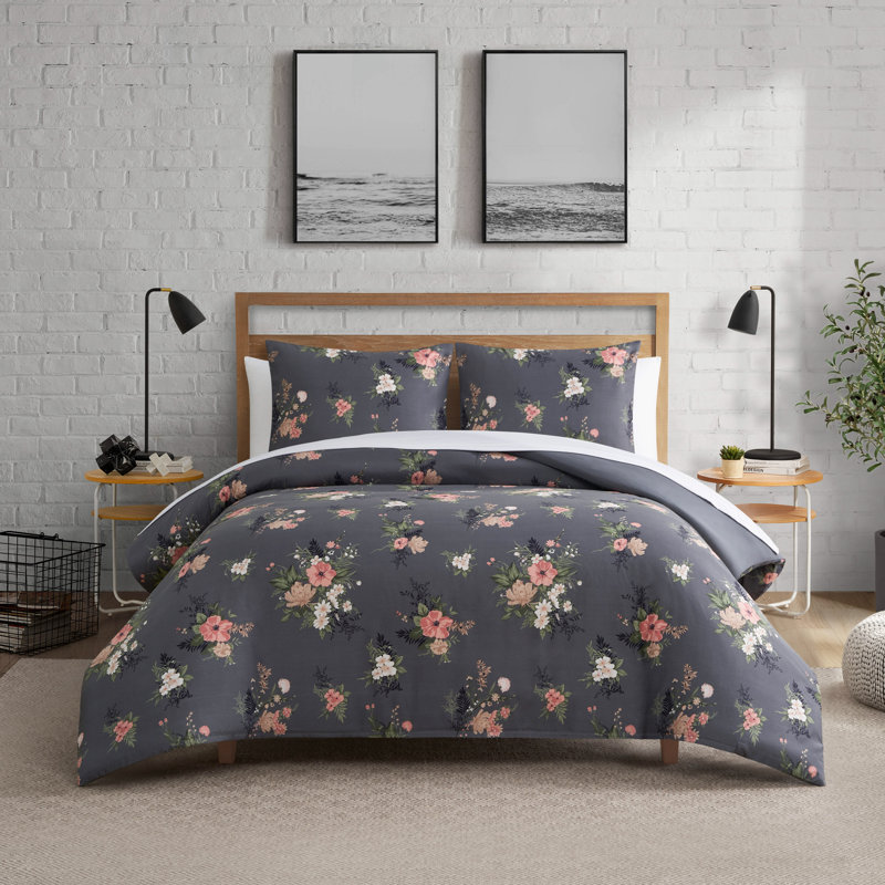 Lucky Brand Cali Bouquet Duvets, Twin Duvet Cover + 1 Twin Sham