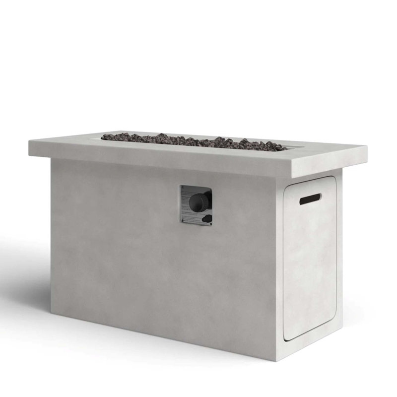 Foyer de table d'extérieur au propane / gaz naturel 24 po H, Gris