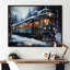«Christmas Train Journey III - Transport train», reproduction sur toile-2093347026-2093347045