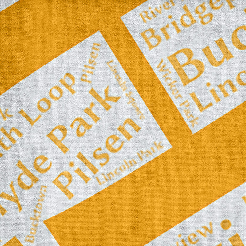 Bath Towel, Orange, Microfiber, Chicago