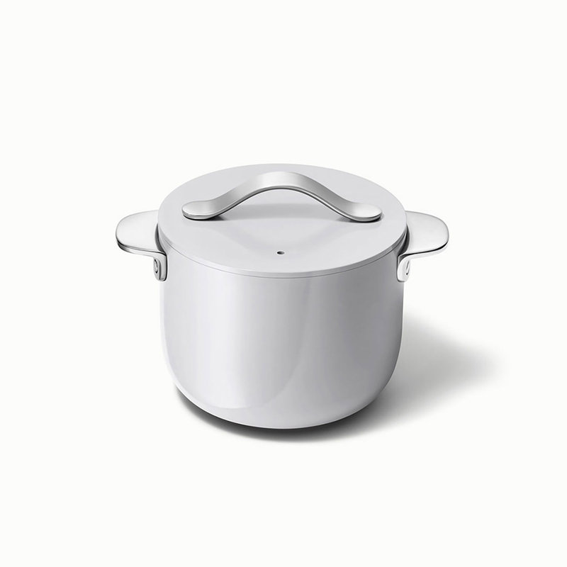 Caraway Nonstick Ceramic Petite Cooker W/ Lid, Gray, 2 quarts