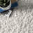 Oguz Power Loom Performance Solid Shag Ivory Rug-1112946513