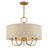 Ashani 5 Light Antique Gold Leaf Pendant Chandelier