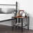 17.71'' W Metal Nightstand