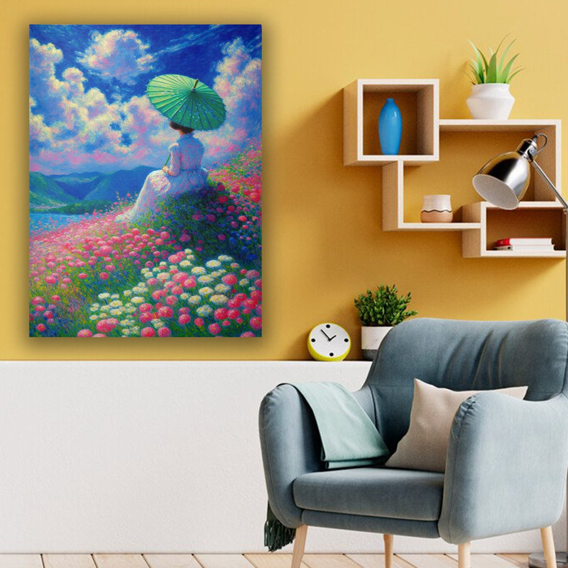 Peinture décorative sur toile, 27.6" H x 19.7" W