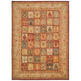 Milpitas Ancient Times Asian Dynasty Red/Orange/Beige Area Rug