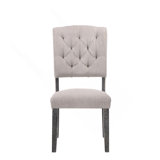 Bernard Beige Linen & Weathered Side Chair (Set Of 2)
